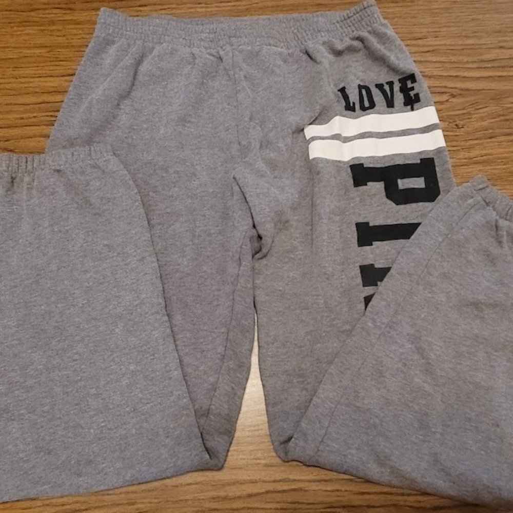 Pink Gray Sweatpants